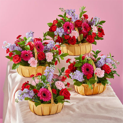 Pink Picnic Basket – BUZ N' BEE FLORIST GIFT & NURSERY, Clinton LA