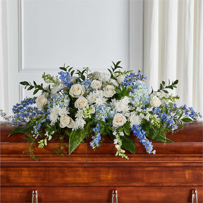 Timeless Essence Casket Spray – BUZ N' BEE FLORIST GIFT & NURSERY, Clinton LA