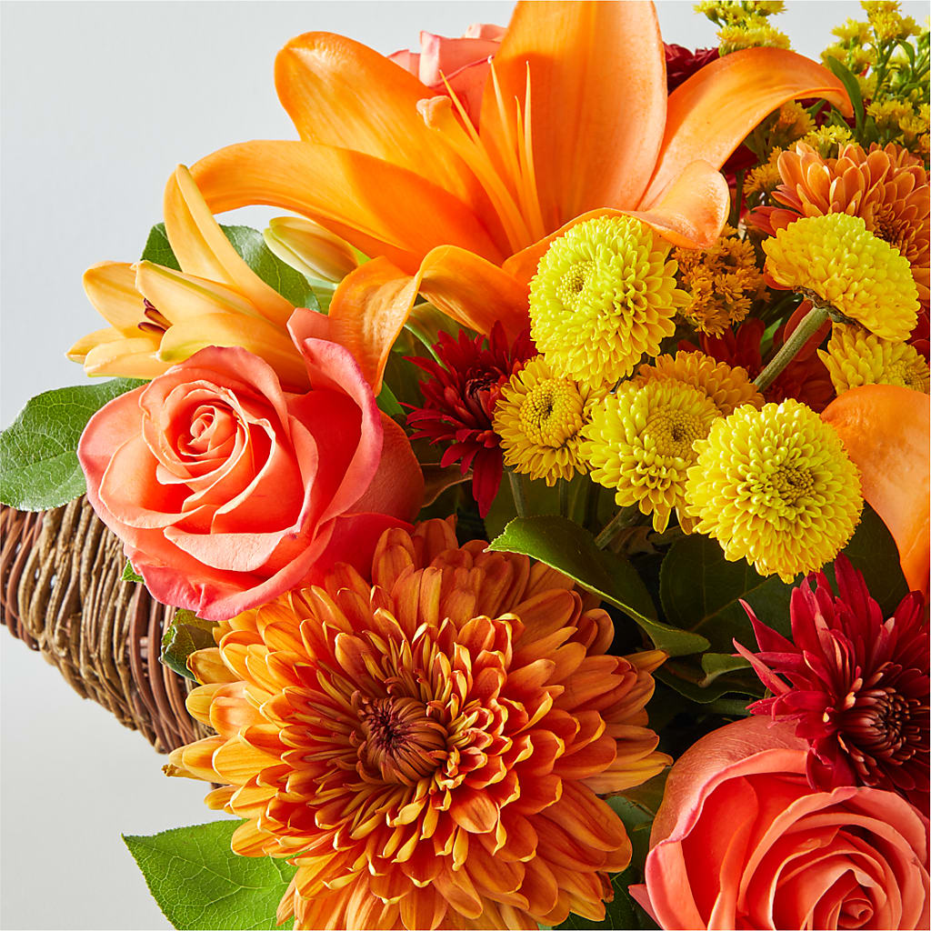 Bouquet of Blessings Cornucopia – BUZ N' BEE FLORIST GIFT & NURSERY, Clinton LA