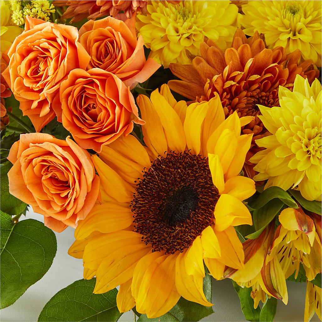 Autumn Harmony Centerpiece – BUZ N' BEE FLORIST GIFT & NURSERY, Clinton LA