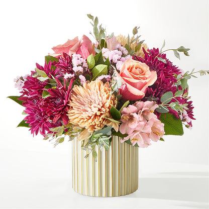 Berry Cobbler Bouquet with Ivory Vase – BUZ N' BEE FLORIST GIFT & NURSERY, Clinton LA