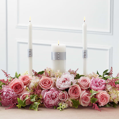 Worldwide Romance Unity Candle Arrangement – BUZ N' BEE FLORIST GIFT & NURSERY, Clinton LA